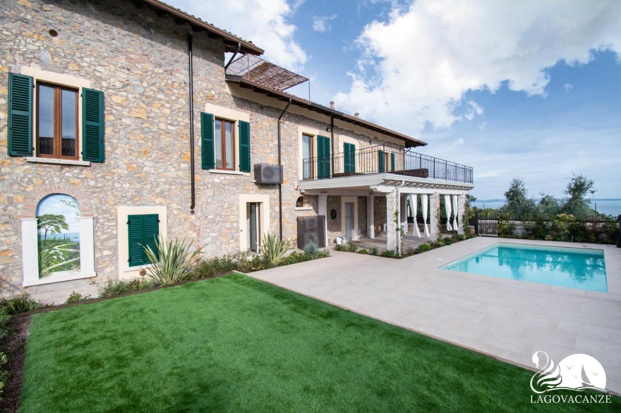 Luxus Gardoncino Lägenhet Manerba del Garda Exteriör bild